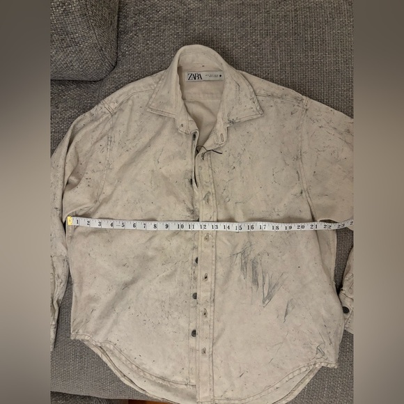 ZARA Women’s Oversized Washed Denim Shirt Size S ( Brand new no tag) - Picture 13 of 16